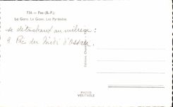 CPA Pau Train station Gave the Pyrenees