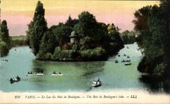 CPA Paris the Lake Of the Bois de Boulogne