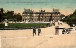 CPA Paris Palate And Gardens Of Luxembourg