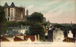 CPA Pau Le Chateau Vu Du Parc National