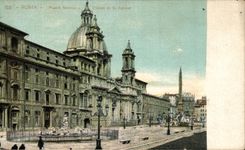 CPA Roma Piazza Navona Chiesa di S Agnese