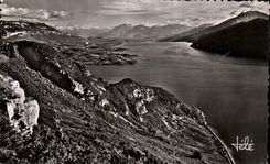 CPA the Lake And Aix Les Bains Chain De Belledonne Of Chambotte