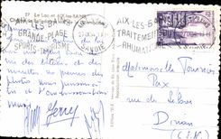 CPA the Lake And Aix Les Bains Chain De Belledonne Of Chambotte