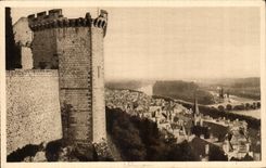CPA Soft France Loire ch4ateau Chinon View Of the City Taken Of the Castle