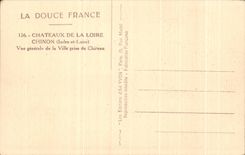 CPA Soft France Loire ch4ateau Chinon View Of the City Taken Of the Castle