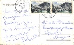 CPSM Paris Panorama seen of the roofs of Louvre