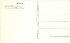 CPA Rouen Fountain Sainte Marie