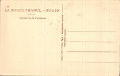 CPA Interior Rouen of the Cathedral