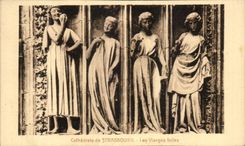 CPA Cathedral of Strasbourg insane Virgins