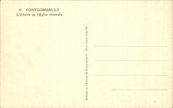 CPA Fontgombault the Apse of I' Abbey church