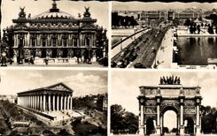 Teatro de CPA Paris de la opinion de la opera del lugar de la iglesia de la armonia de la Madeleine el carrusel