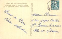 CPA Paris And Its Wonders the Seine the Bridge With the Exchange And Law courts