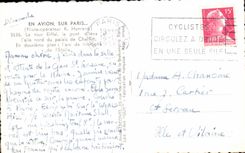 CPA En Avion Sur Paris La Tour Eiffel Le Pont D'Iena L'Aile Nord Du Palais De Chaillot