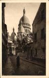 CPA Paris While Strolling Montmartre the Basilica Seen Of the Street Of the Knight Of the Bar