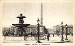 CPA Paris the Place Of the Harmony