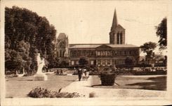 CPA Lisieux Garden Palate Museum Cathedral