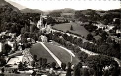 CPA Lourdes the Basilica the Underground one