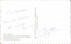 CPA Lourdes the Basilica the Underground one