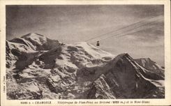 CPA Chamonix Teleferic Of Praz Plan In Brevent And Mont Blanc