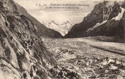 CPA Chamonix Mont Blanc Sea of Ice and Manvais Not