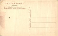 CPA Rouen Old women Houses in the Street Saint Romain