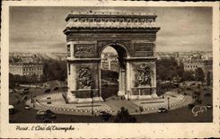 CPAParis L'arc de TRiomphe 