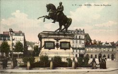 CPA Rouen Statue of Napoleon 1st
