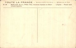 CPA Morlaas Close Pau Old Capital in Bearn the Church Gate Byzantine Style romano