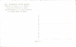 CPA Chamonix Mont Blanc Teleferic of the Needle of the mfd Telpher carriers of the Blancehe Valley and the Blance Mount of Tacul