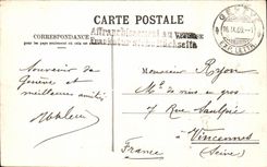 CPA the Mont Blanc Seen of Geneva