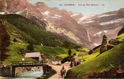 CPA Gavarnie Seen of the Brioule Bridge