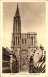 CPA Strasbourg the Cathedral Principal Frontage