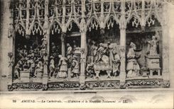 CPA Amiens the Cathedral the Old one and New Testament