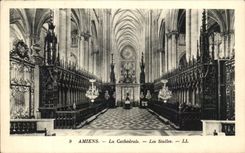 CPA Amiens the Cathedral Stalls