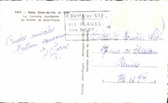 CPA entra en Croix de Vie y Sion la cornisa de Vendean la roca del santo de Pedro