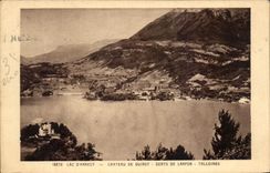CPA Lake Annecy Castle Of duingt Teeth De Lanfon Talloires