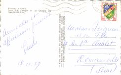 CPA Plate of ESA the Temple And the Chain Of Mont Blanc