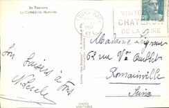 CPA En Touraine La Cathedrale Illuminee Tours