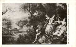 CPA Le Printemps Nicolas Lancret Musee Du Louvre