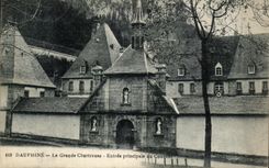 Entrada principal chartreuse grande de Dauphine CPA del convento