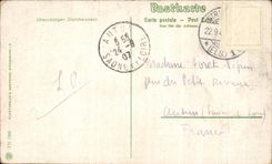 CPA Strasbourg Cathedral Storks