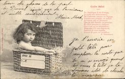 Bebe de la esquina del nino de la fantasia de CPA