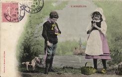 Ninos de la fantasia de CPA el angelus