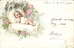 Bebe del nino de la fantasia de CPA