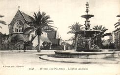 CPA Hyeres Les Palmiers L'Eglise Anglaise