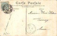 CPA Nogent Rotrou Statue of Remy Belleau and the Castle