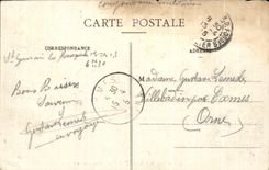 CPA Bourbonnais German St Of the Pits View