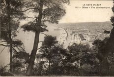 CPA la dimension Niza de la vision panoramica azul