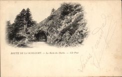 CPA Road of Schlucht the rock of the Devil