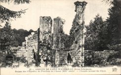 CPA Abbey Of Saint Wandrille Ruins of the Vaults of the Circumference of the Chorus Chapels Around the Choir